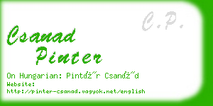 csanad pinter business card